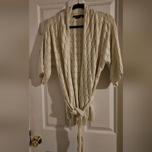 Women's  Cardigan Sweater with tie belt  / M